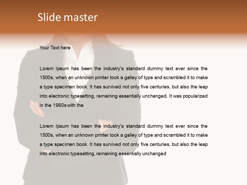 Body Tail Glamour PowerPoint Template