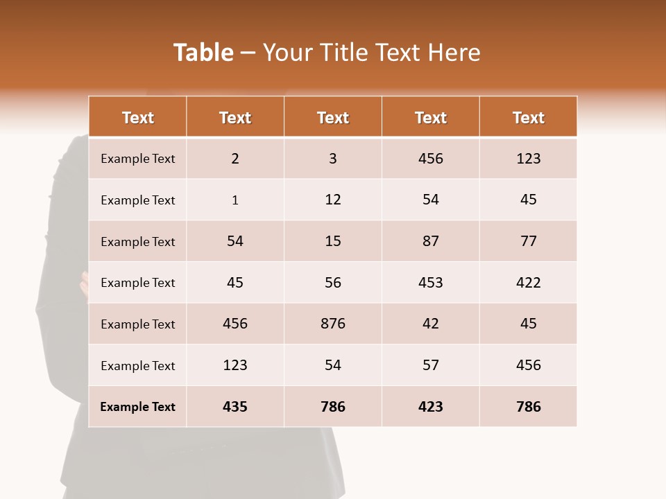 Body Tail Glamour PowerPoint Template