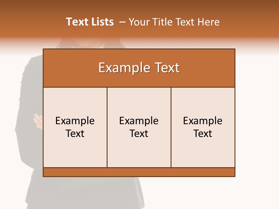 Body Tail Glamour PowerPoint Template
