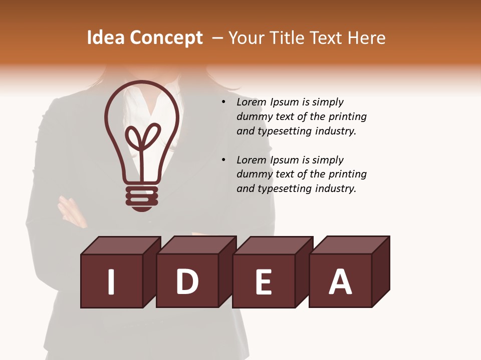 Body Tail Glamour PowerPoint Template