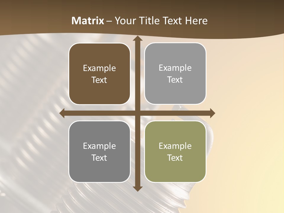 A Group Of Metal Pipes With A Yellow Background PowerPoint Template