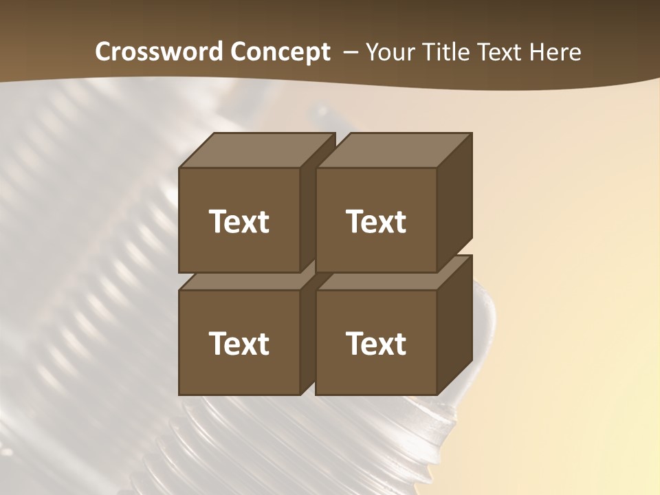 A Group Of Metal Pipes With A Yellow Background PowerPoint Template