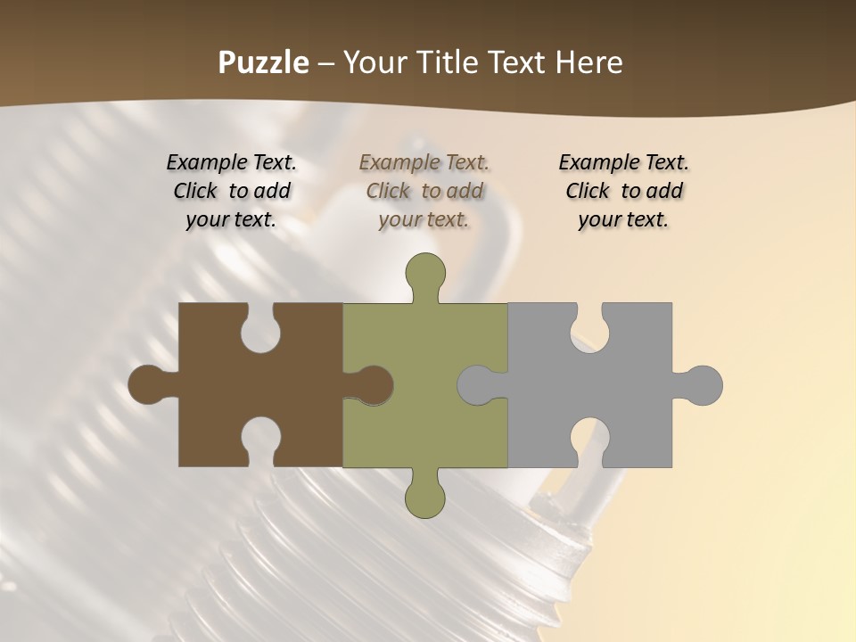 A Group Of Metal Pipes With A Yellow Background PowerPoint Template