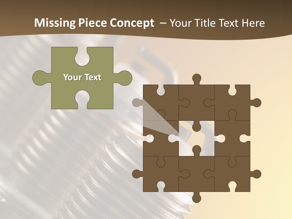 A Group Of Metal Pipes With A Yellow Background PowerPoint Template