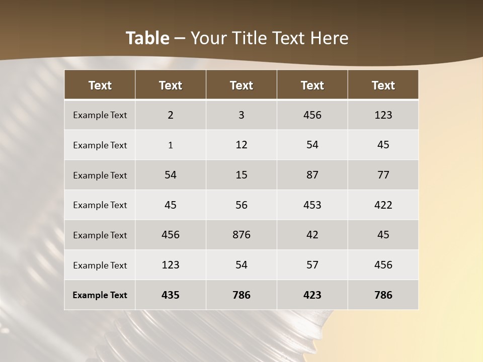A Group Of Metal Pipes With A Yellow Background PowerPoint Template