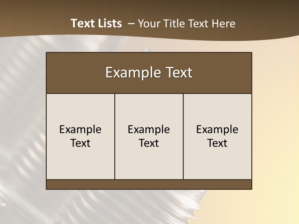A Group Of Metal Pipes With A Yellow Background PowerPoint Template