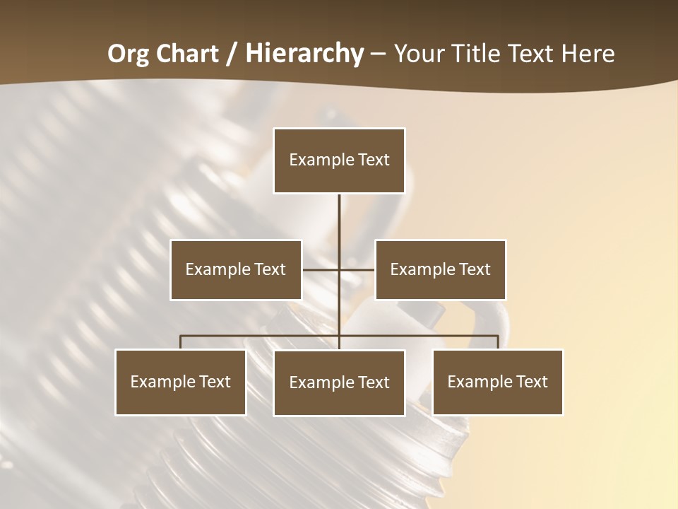 A Group Of Metal Pipes With A Yellow Background PowerPoint Template