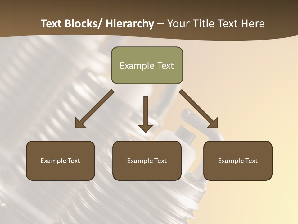 A Group Of Metal Pipes With A Yellow Background PowerPoint Template