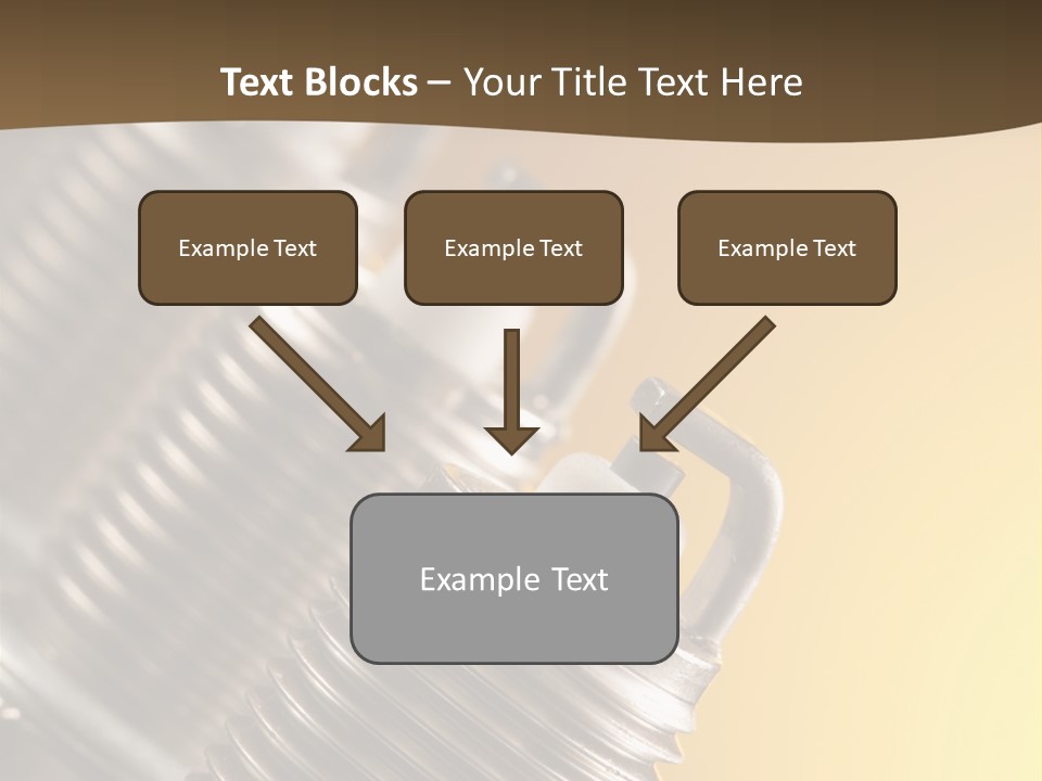 A Group Of Metal Pipes With A Yellow Background PowerPoint Template