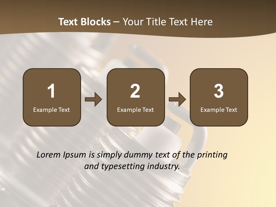 A Group Of Metal Pipes With A Yellow Background PowerPoint Template