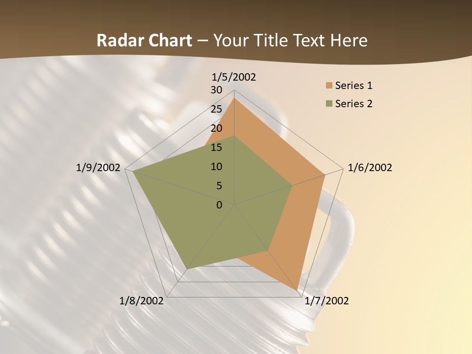 A Group Of Metal Pipes With A Yellow Background PowerPoint Template