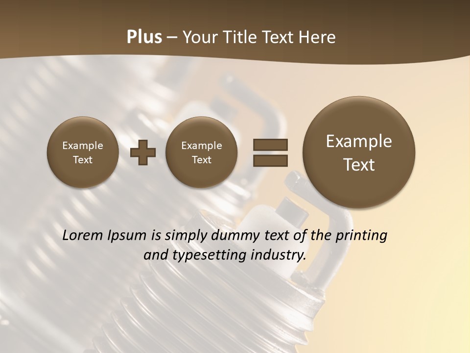 A Group Of Metal Pipes With A Yellow Background PowerPoint Template