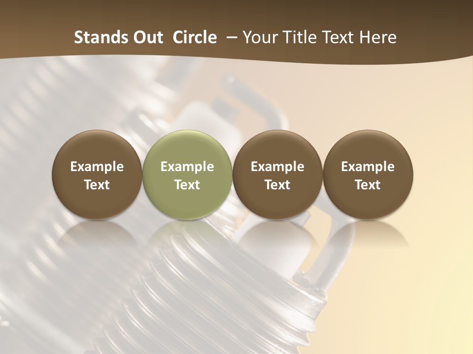 A Group Of Metal Pipes With A Yellow Background PowerPoint Template
