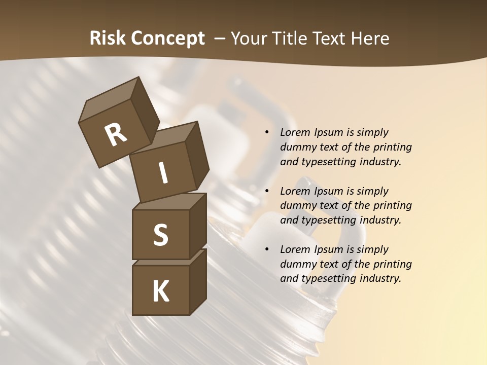 A Group Of Metal Pipes With A Yellow Background PowerPoint Template