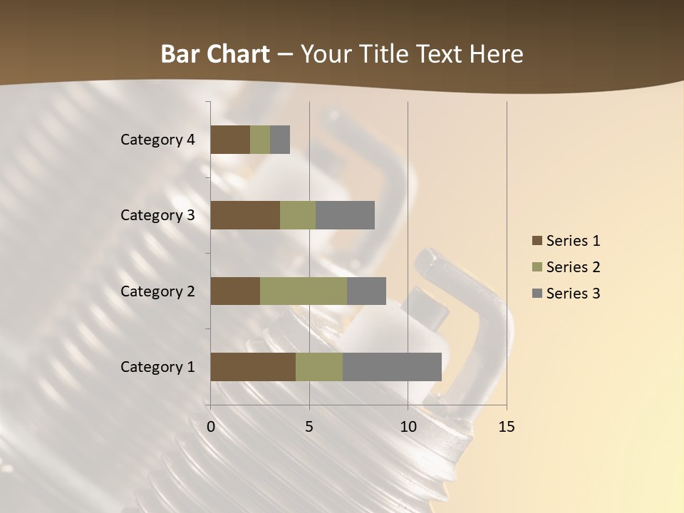 A Group Of Metal Pipes With A Yellow Background PowerPoint Template