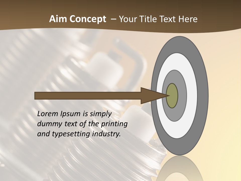 A Group Of Metal Pipes With A Yellow Background PowerPoint Template