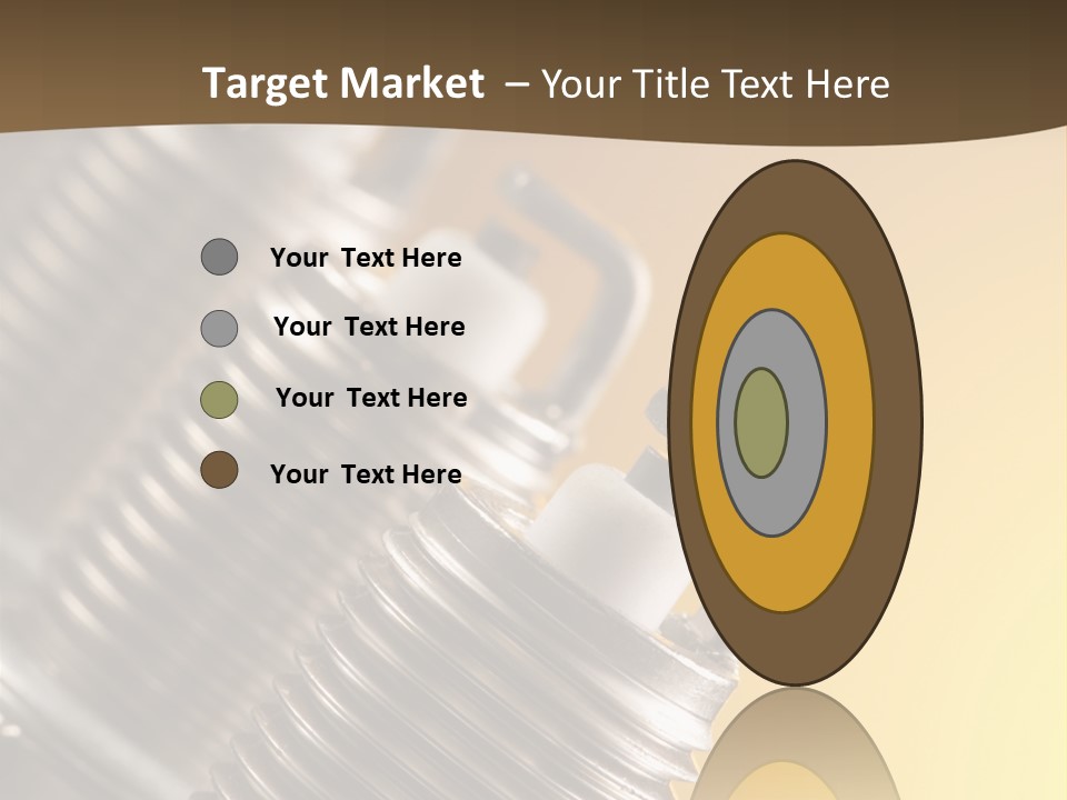 A Group Of Metal Pipes With A Yellow Background PowerPoint Template