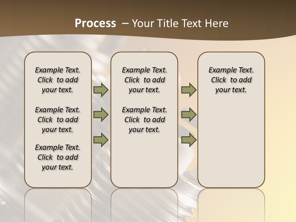 A Group Of Metal Pipes With A Yellow Background PowerPoint Template