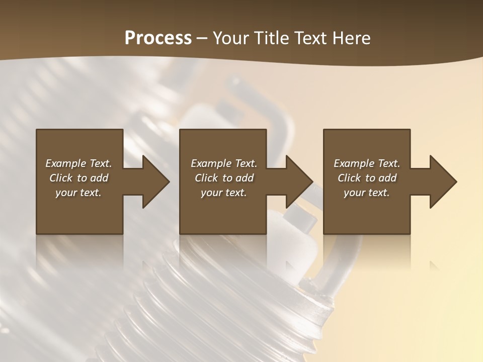 A Group Of Metal Pipes With A Yellow Background PowerPoint Template