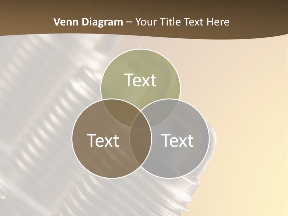 A Group Of Metal Pipes With A Yellow Background PowerPoint Template