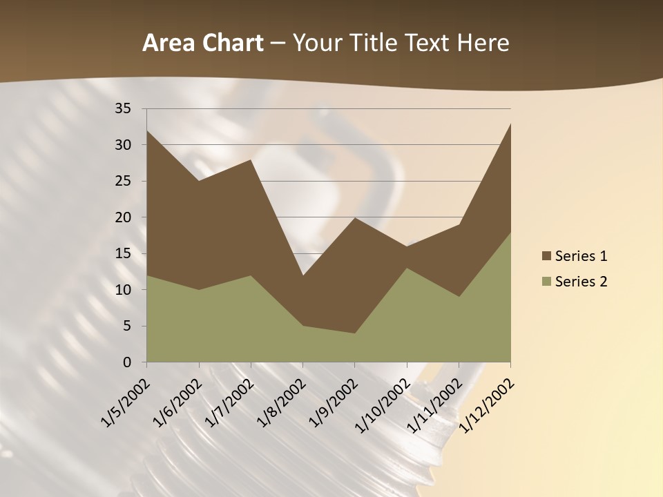 A Group Of Metal Pipes With A Yellow Background PowerPoint Template