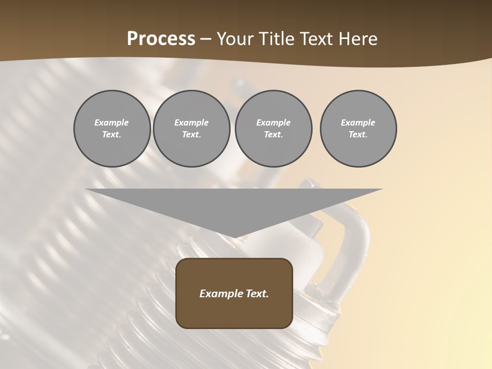 A Group Of Metal Pipes With A Yellow Background PowerPoint Template