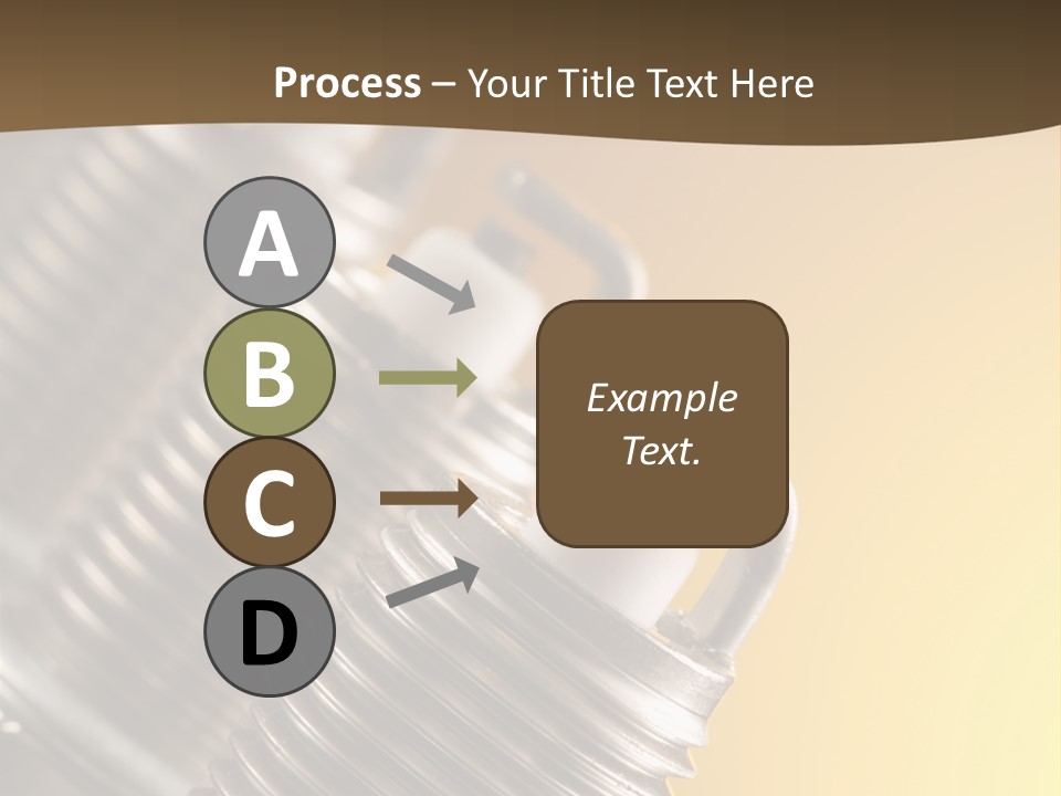 A Group Of Metal Pipes With A Yellow Background PowerPoint Template