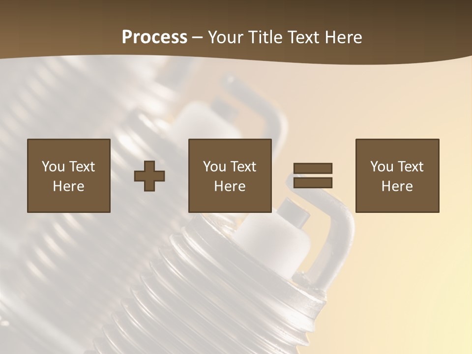 A Group Of Metal Pipes With A Yellow Background PowerPoint Template