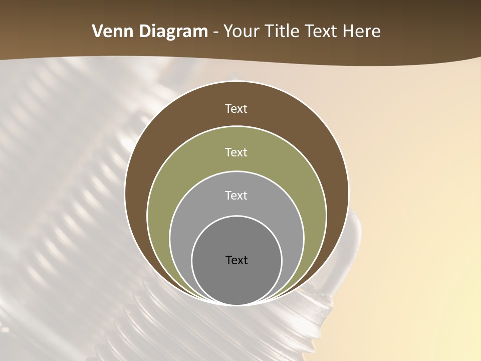 A Group Of Metal Pipes With A Yellow Background PowerPoint Template