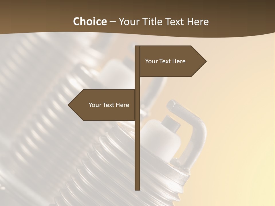 A Group Of Metal Pipes With A Yellow Background PowerPoint Template