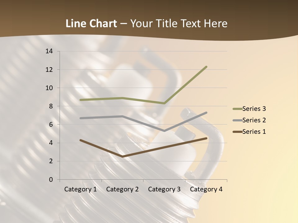 A Group Of Metal Pipes With A Yellow Background PowerPoint Template