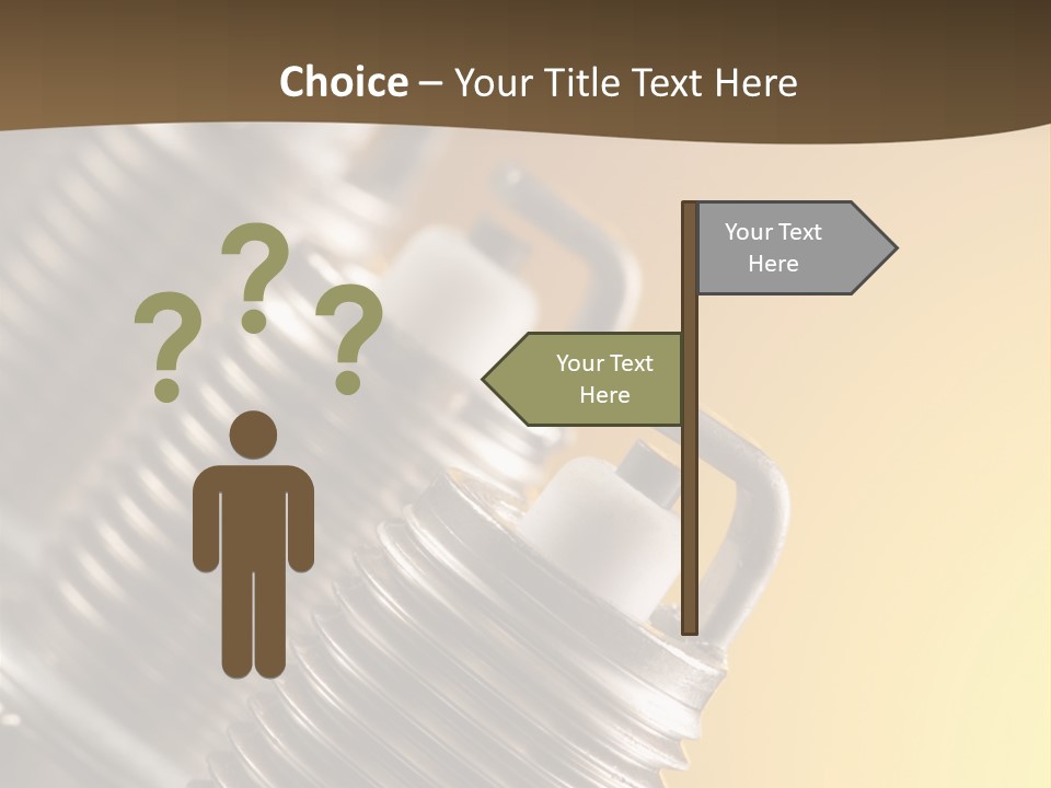 A Group Of Metal Pipes With A Yellow Background PowerPoint Template