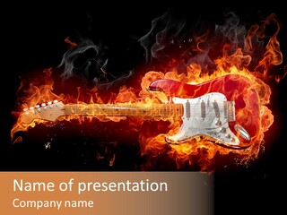 Roll Smoke Artistic PowerPoint Template