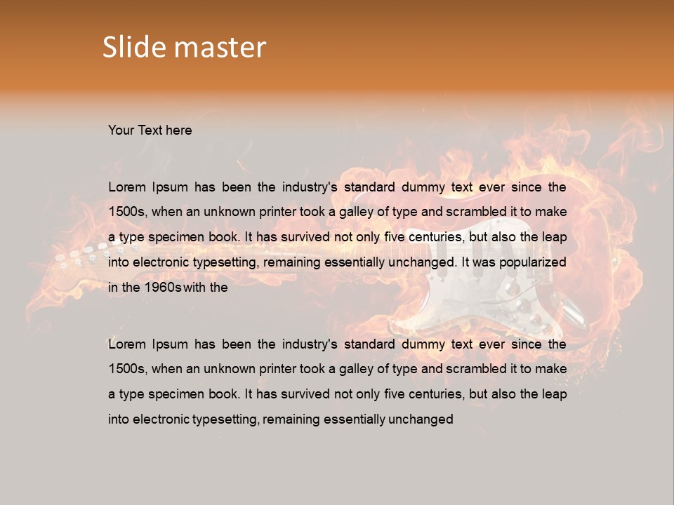 Roll Smoke Artistic PowerPoint Template