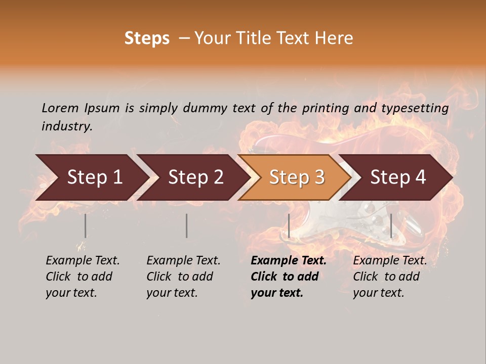 Roll Smoke Artistic PowerPoint Template