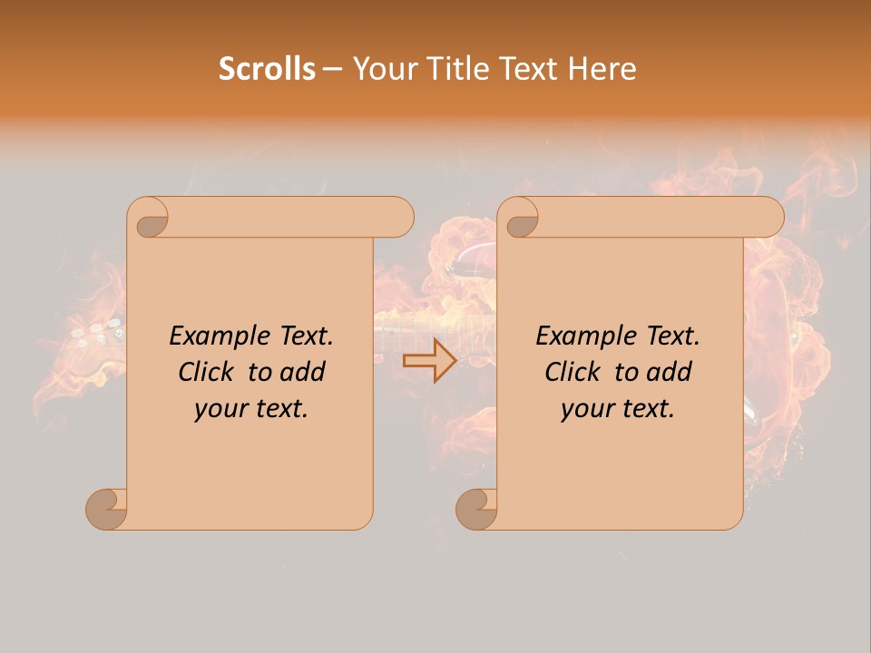 Roll Smoke Artistic PowerPoint Template