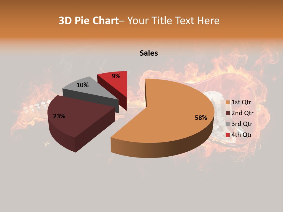 Roll Smoke Artistic PowerPoint Template