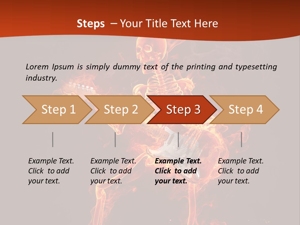 Beautiful Musical Rock PowerPoint Template