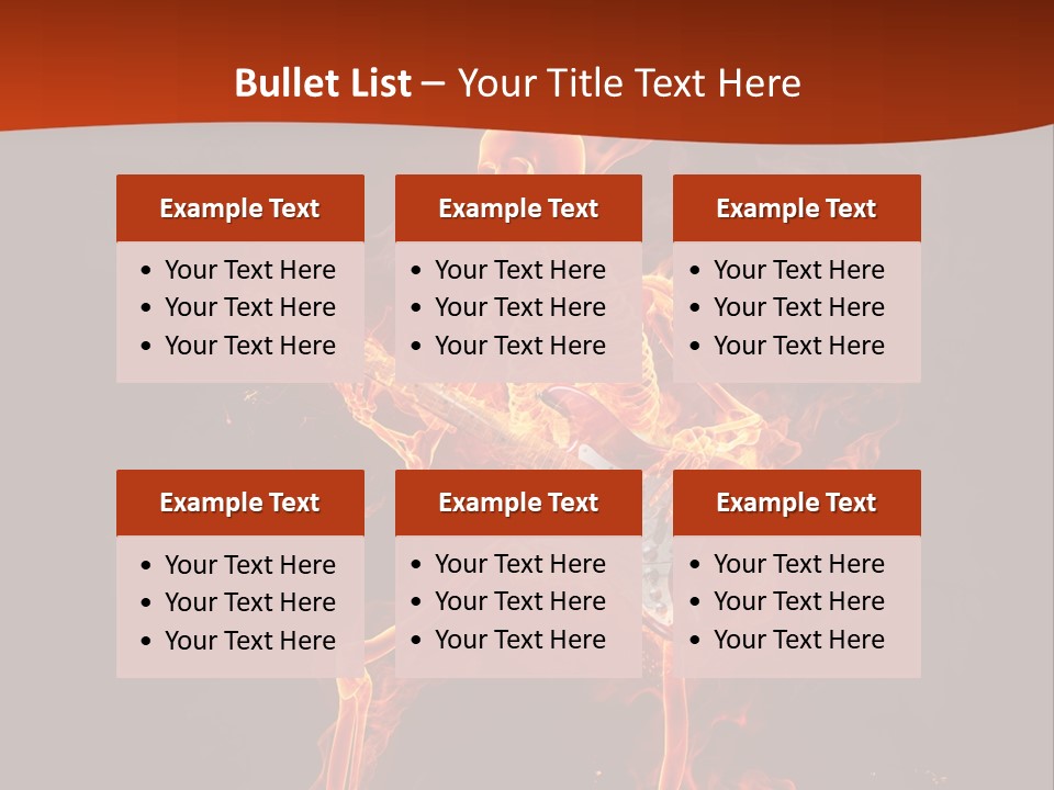 Beautiful Musical Rock PowerPoint Template