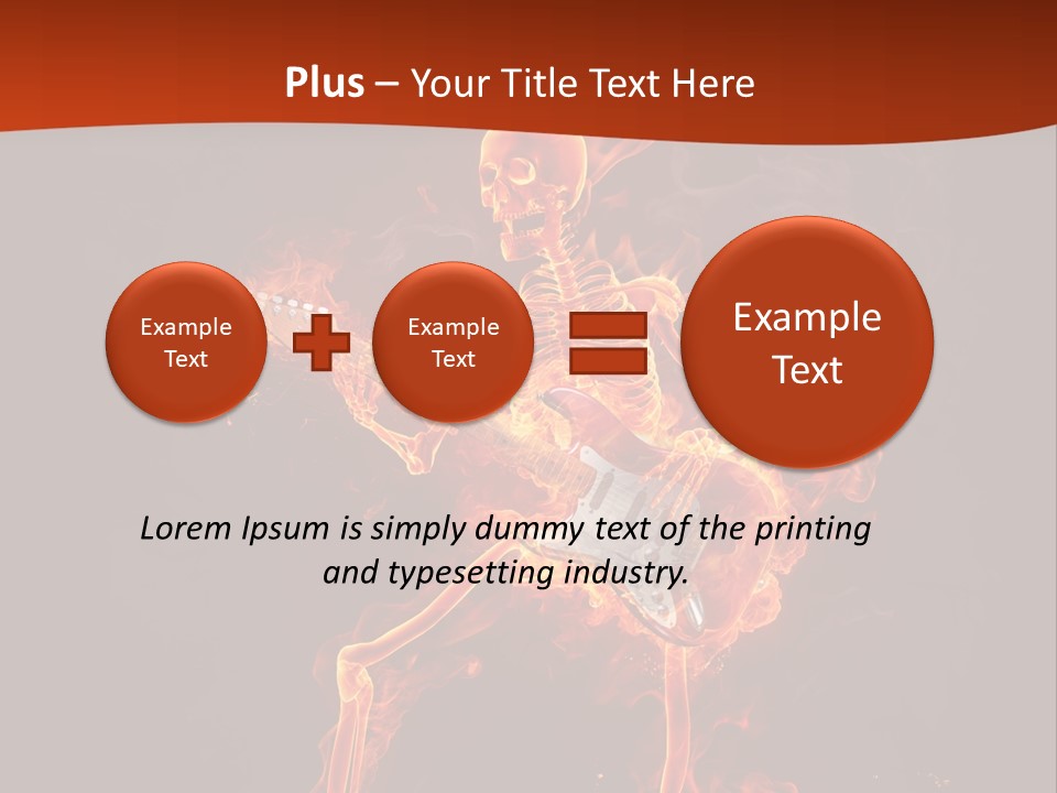 Beautiful Musical Rock PowerPoint Template