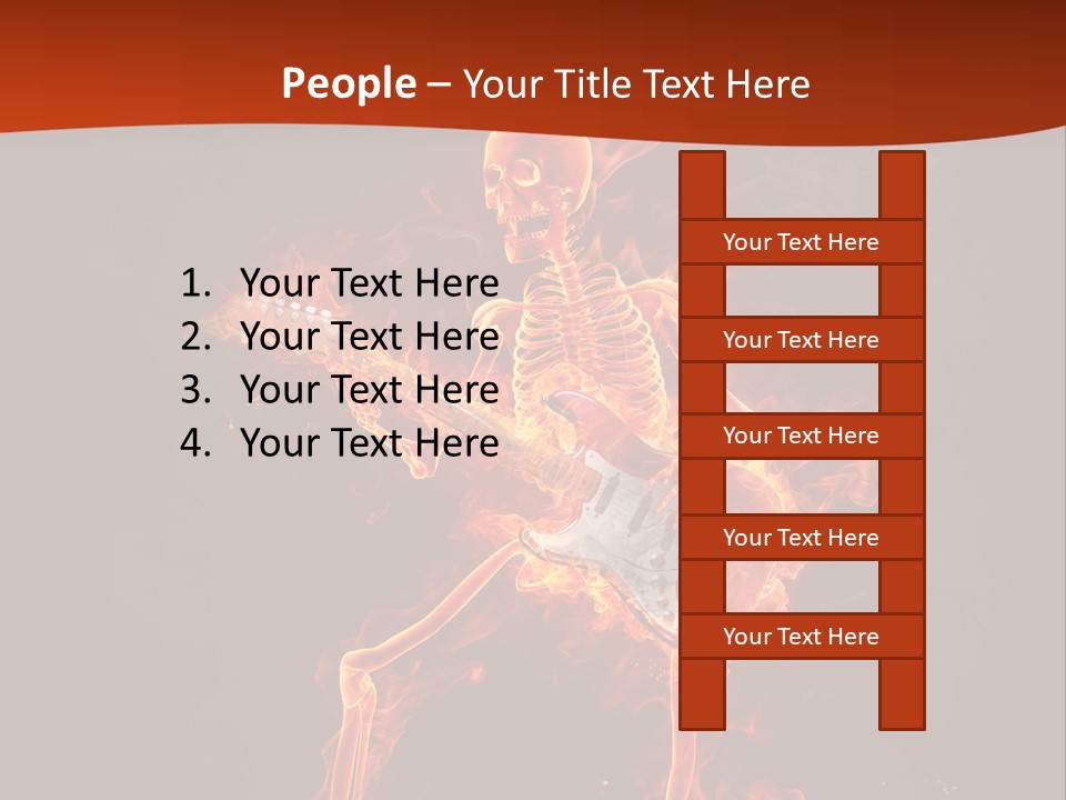 Beautiful Musical Rock PowerPoint Template