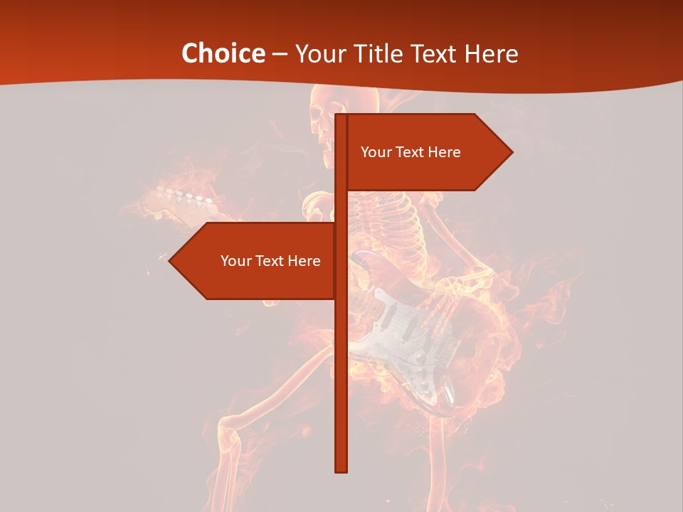 Beautiful Musical Rock PowerPoint Template