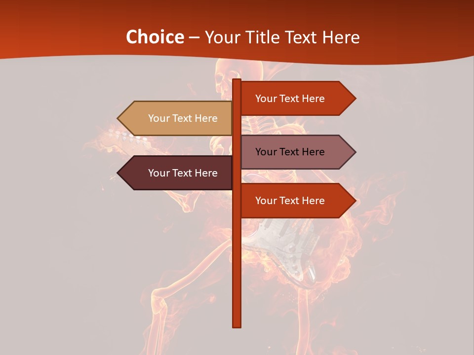 Beautiful Musical Rock PowerPoint Template