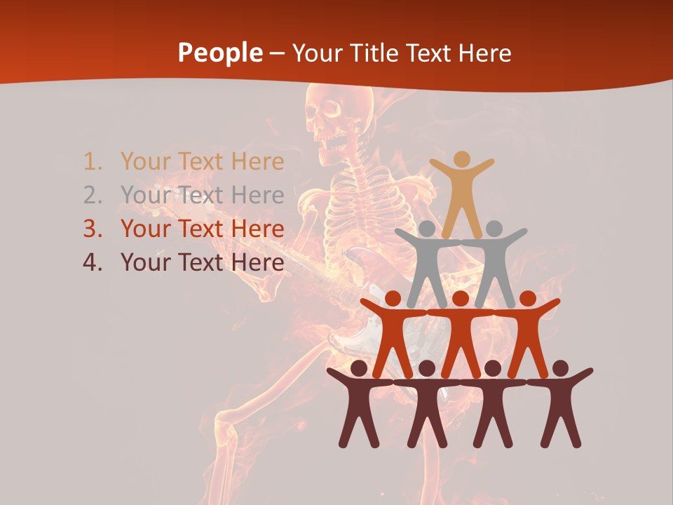 Beautiful Musical Rock PowerPoint Template