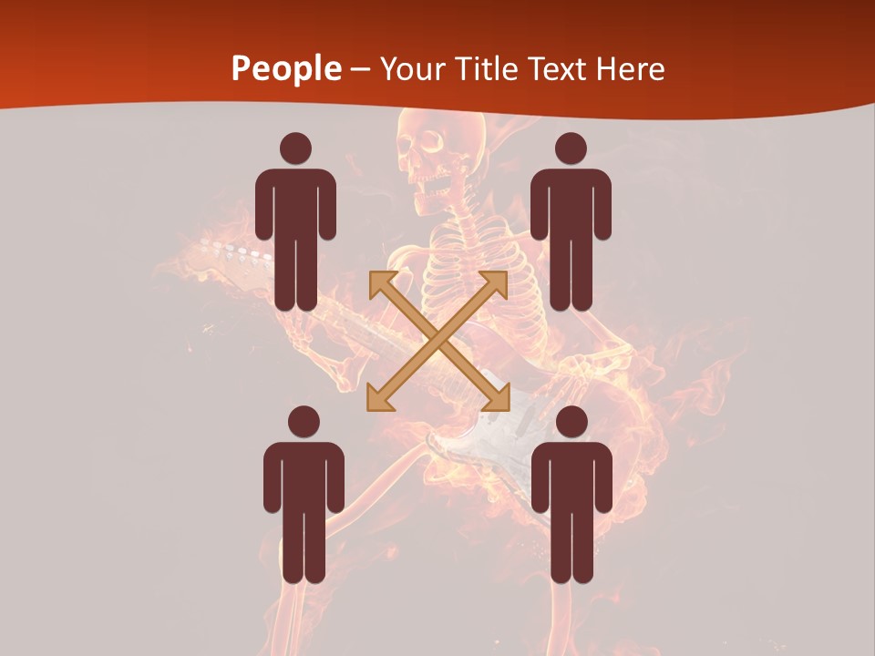 Beautiful Musical Rock PowerPoint Template