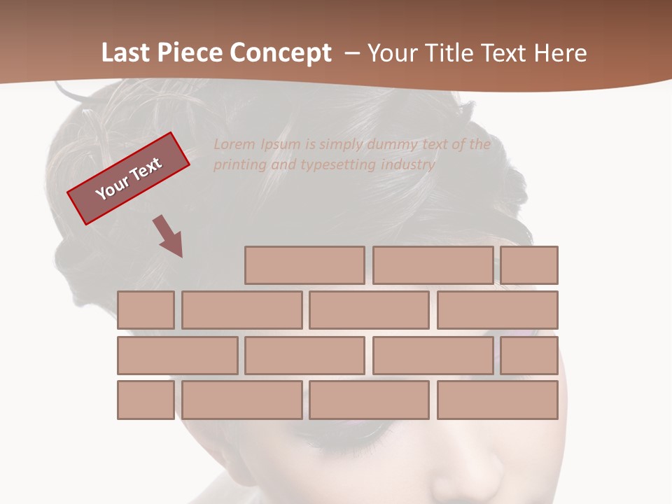 Posing Woman Makeup PowerPoint Template