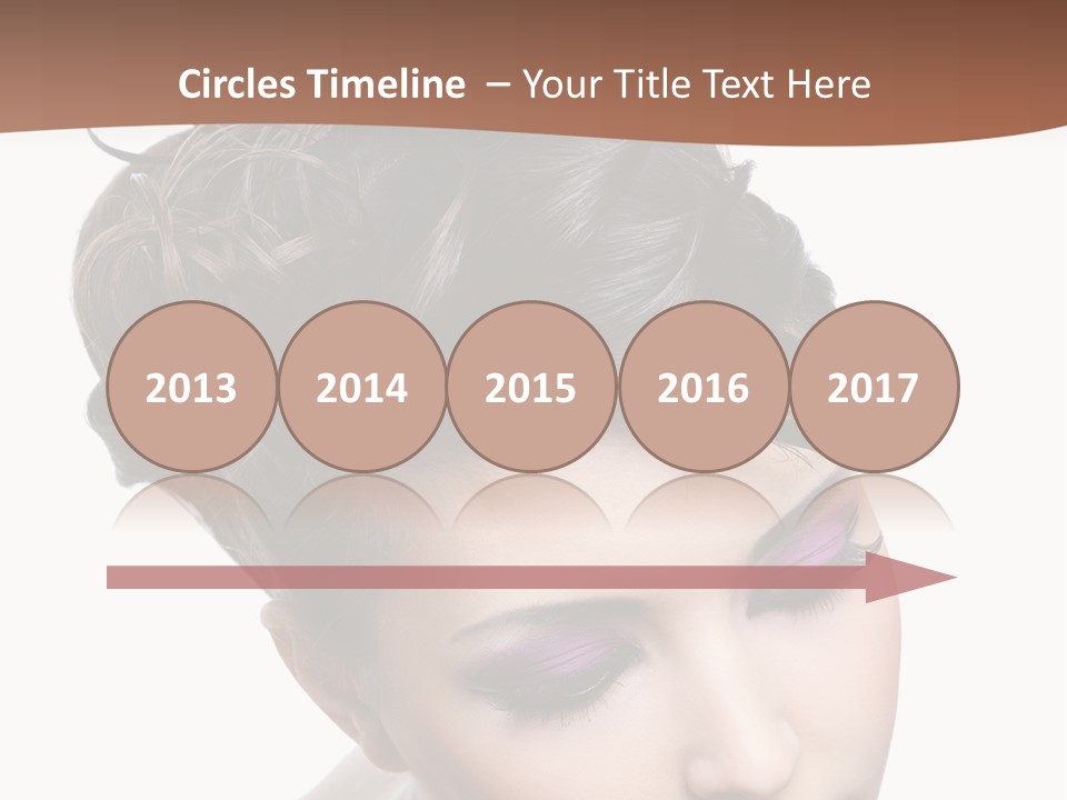 Posing Woman Makeup PowerPoint Template