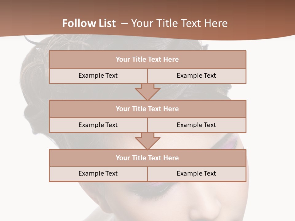 Posing Woman Makeup PowerPoint Template