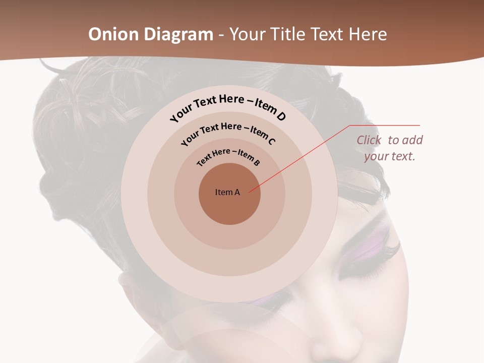 Posing Woman Makeup PowerPoint Template