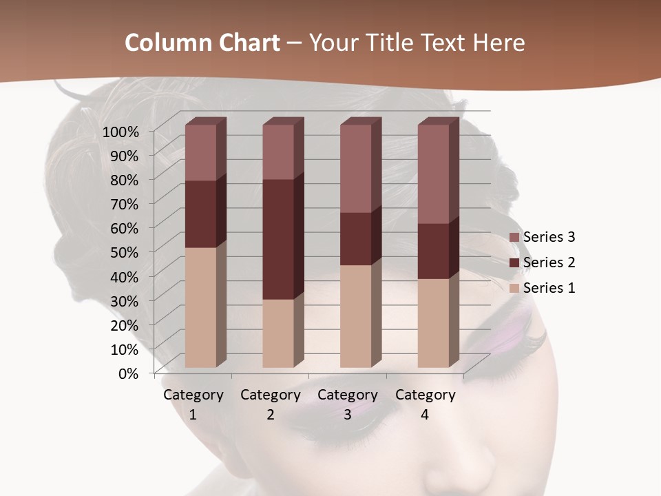 Posing Woman Makeup PowerPoint Template